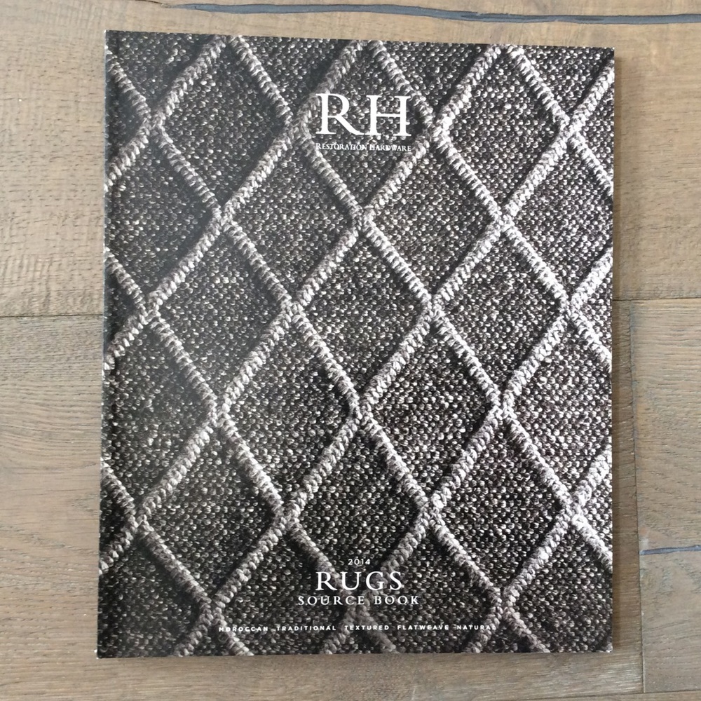 RH restoration hardware catalog table look book